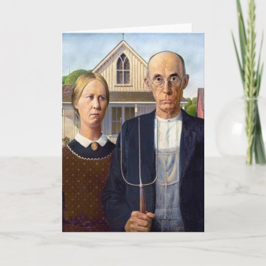 Amerikaans Gothic | Subsidiehout | Kaart (Voorkant)