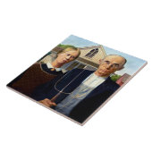 Amerikaans Gothic Tegeltje (Zijkant)