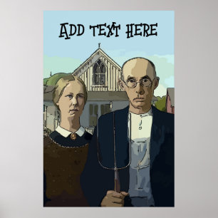 Amerikaans Gothic, tekstPoster toevoegen Poster