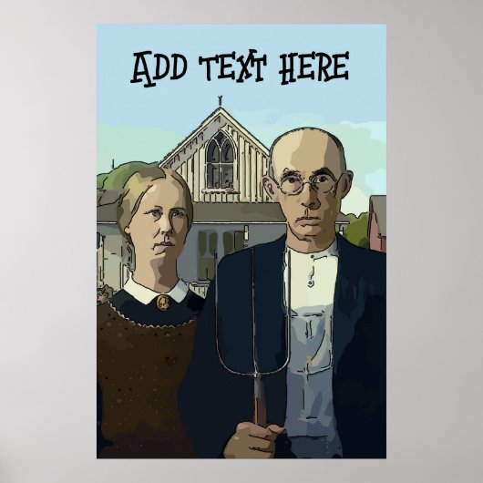 Amerikaans Gothic, tekstPoster toevoegen Poster (Voorkant)