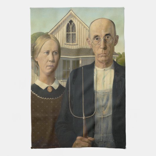 Amerikaans Gothic Theedoek (Verticaal)