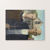 Amerikaans Gothisch door Grant DeVolson Wood Legpuzzel (Horizontaal)