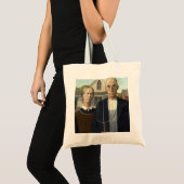 Amerikaans Gothisch door Grant DeVolson Wood Tote Bag (Voorkant (product))