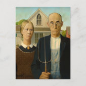 Amerikaans Gothisch door Grant Wood Feestdagenkaart (Voorkant)