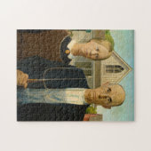 Amerikaans Gothisch door Grant Wood Legpuzzel (Horizontaal)