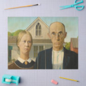 Amerikaans Gothisch door Grant Wood Tissuepapier (Craft)