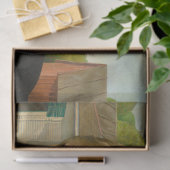 Amerikaans Gothisch door Grant Wood Tissuepapier (Geschenk)