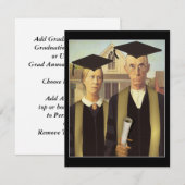 Amerikaans gotisch Afstuderen Aankondiging (Voorkant / Achterkant)