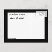 Amerikaans gotisch Afstuderen Aankondigingskaart (Achterkant)