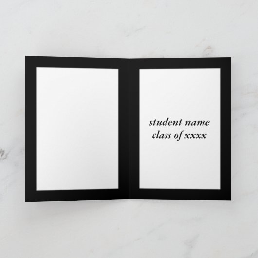Amerikaans gotisch Afstuderen Kaart (Binnen)