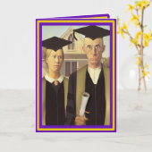 Amerikaans gotisch Afstuderen Kaart (Gele Bloem)