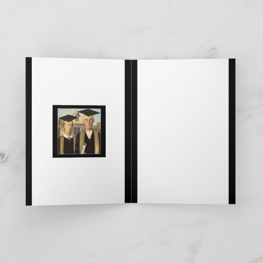 Amerikaans gotisch Afstuderen Kaart (Binnen)