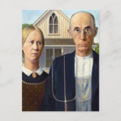 Amerikaans gotisch Klassiek schilderen Grant Wood Briefkaart (Voorkant)