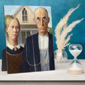 Amerikaans gotisch Klassiek schilderen Grant Wood Fotoplaat (Zijkant)