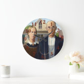 Amerikaans gotisch Klassiek schilderen Grant Wood Grote Klok (Huis)