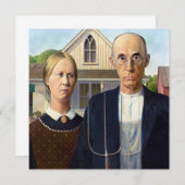 Amerikaans gotisch Klassiek schilderen Grant Wood Kaart (Voorkant / Achterkant)