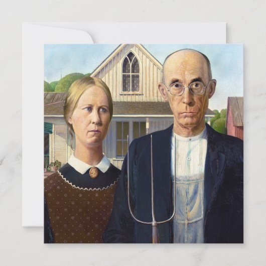 Amerikaans gotisch Klassiek schilderen Grant Wood Kaart (Voorkant)