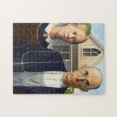 Amerikaans gotisch Klassiek schilderen Grant Wood Legpuzzel (Horizontaal)