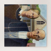 Amerikaans gotisch Klassiek schilderen Grant Wood Legpuzzel (Horizontaal)