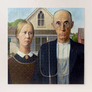 Amerikaans gotisch Klassiek schilderen Grant Wood Legpuzzel
