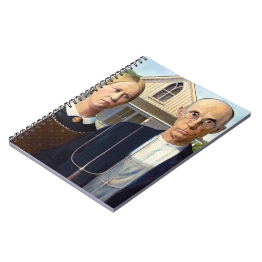 Amerikaans gotisch Klassiek schilderen Grant Wood Notitieboek (Linkerzijde)