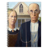 Amerikaans gotisch Klassiek schilderen Grant Wood Notitieboek (Voorkant)