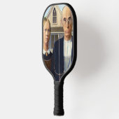 Amerikaans gotisch Klassiek schilderen Grant Wood Pickleball Paddle (Links)