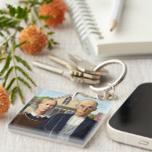 Amerikaans gotisch Klassiek schilderen Grant Wood Sleutelhanger (Voorkant Rechts)