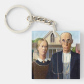 Amerikaans gotisch Klassiek schilderen Grant Wood Sleutelhanger (Voorkant)