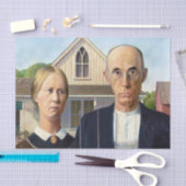 Amerikaans gotisch Klassiek schilderen Grant Wood Tissuepapier (Craft)