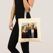 Amerikaans gotisch Klassiek schilderen Grant Wood Tote Bag (Voorkant (product))