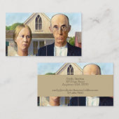 Amerikaans gotisch Klassiek schilderen Grant Wood Visitekaartje (Voorkant / Achterkant)