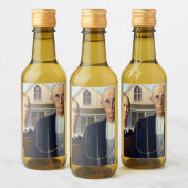 Amerikaans gotisch Klassiek schilderen Grant Wood Wijn Etiket (Flessen)