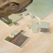 Amerikaans gotisch schilderen legpuzzel (Zijkant)