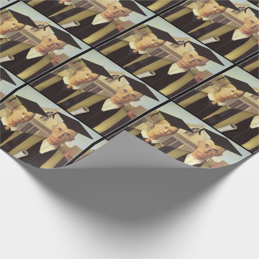 Amerikaans Gotisch Volwassen Afstuderen Cadeaupapier (Hoek)