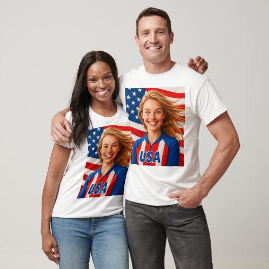 Amerikaans grafisch t-shirt voor mannen (Unisex)