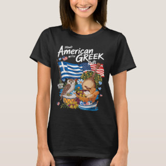 Amerikaans Griekse Vlag Outfit Idee Voor Vrouwen G T-shirt