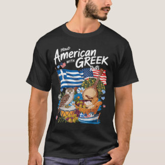 Amerikaans Griekse Vlag Outfit Idee Voor Vrouwen G T-shirt