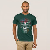 AMERIKAANS groeide met IRISH Roots! T-shirt (Voorkant volledig)