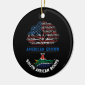 Amerikaans Groot Zuid-Afrikaanse Roots Vlag Venezu Keramisch Ornament (Links)