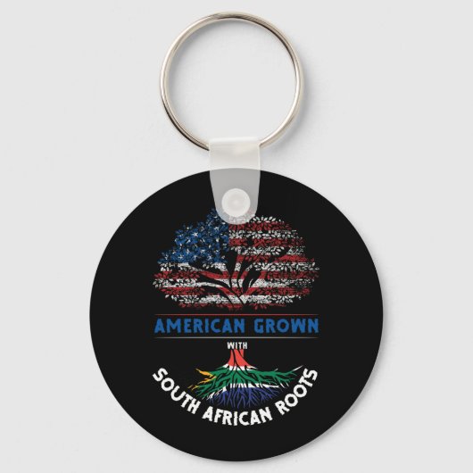Amerikaans Groot Zuid-Afrikaanse Roots Vlag Venezu Sleutelhanger (Voorkant)