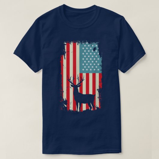 Amerikaans groots Hunter Patriotic T Shirt voor ma (Design voorkant)