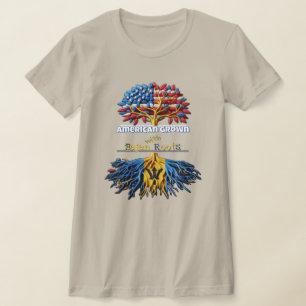 Amerikaans Grown - Bajan Roots Vrouwen T-shirt
