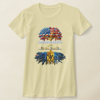 Amerikaans Grown - Bajan Roots Vrouwen T-shirt