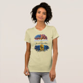 Amerikaans Grown - Bajan Roots Vrouwen T-shirt (Voorkant volledig)