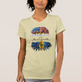 Amerikaans Grown - Bajan Roots Vrouwen T-shirt (Voorkant)
