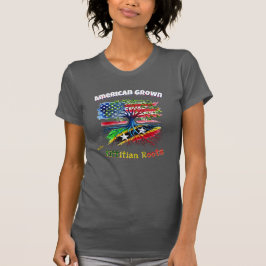 Amerikaans Grown - Kittitian Roots Womens T-shirt 