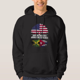 Amerikaans Grown met Vlag Erfgoed Jamaicaanse Cuba Hoodie