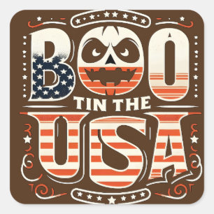 Amerikaans Halloween erfgoed Vierkante Sticker