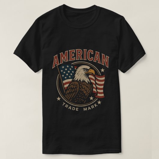 Amerikaans handelsmerk t-shirt (Design voorkant)